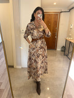 Desenli Gömlek Elbise