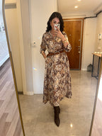 Desenli Gömlek Elbise