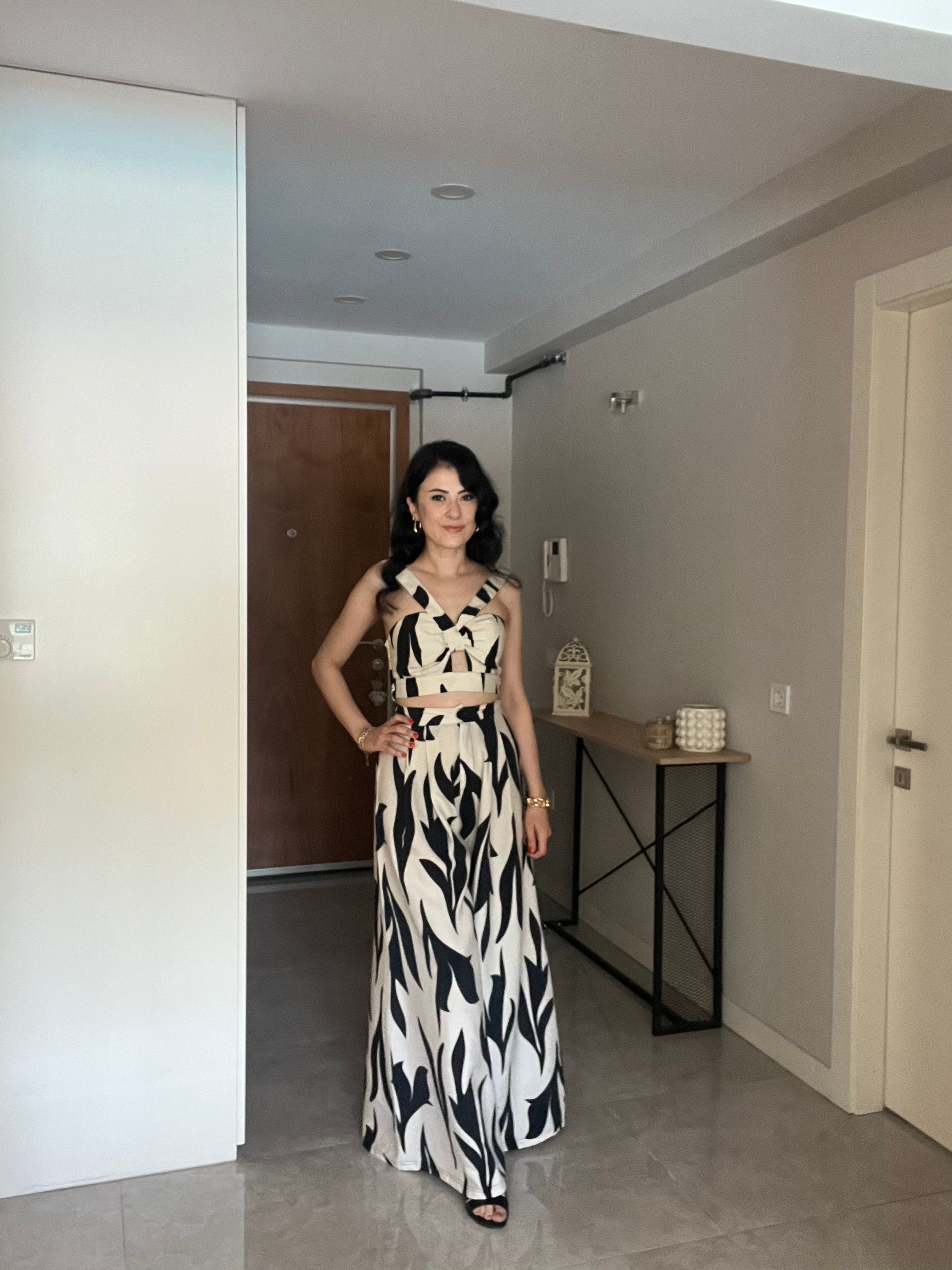 Premium Desenli Büstiyer & Pantolon Takım