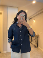 Denim Tensel  Gömlek