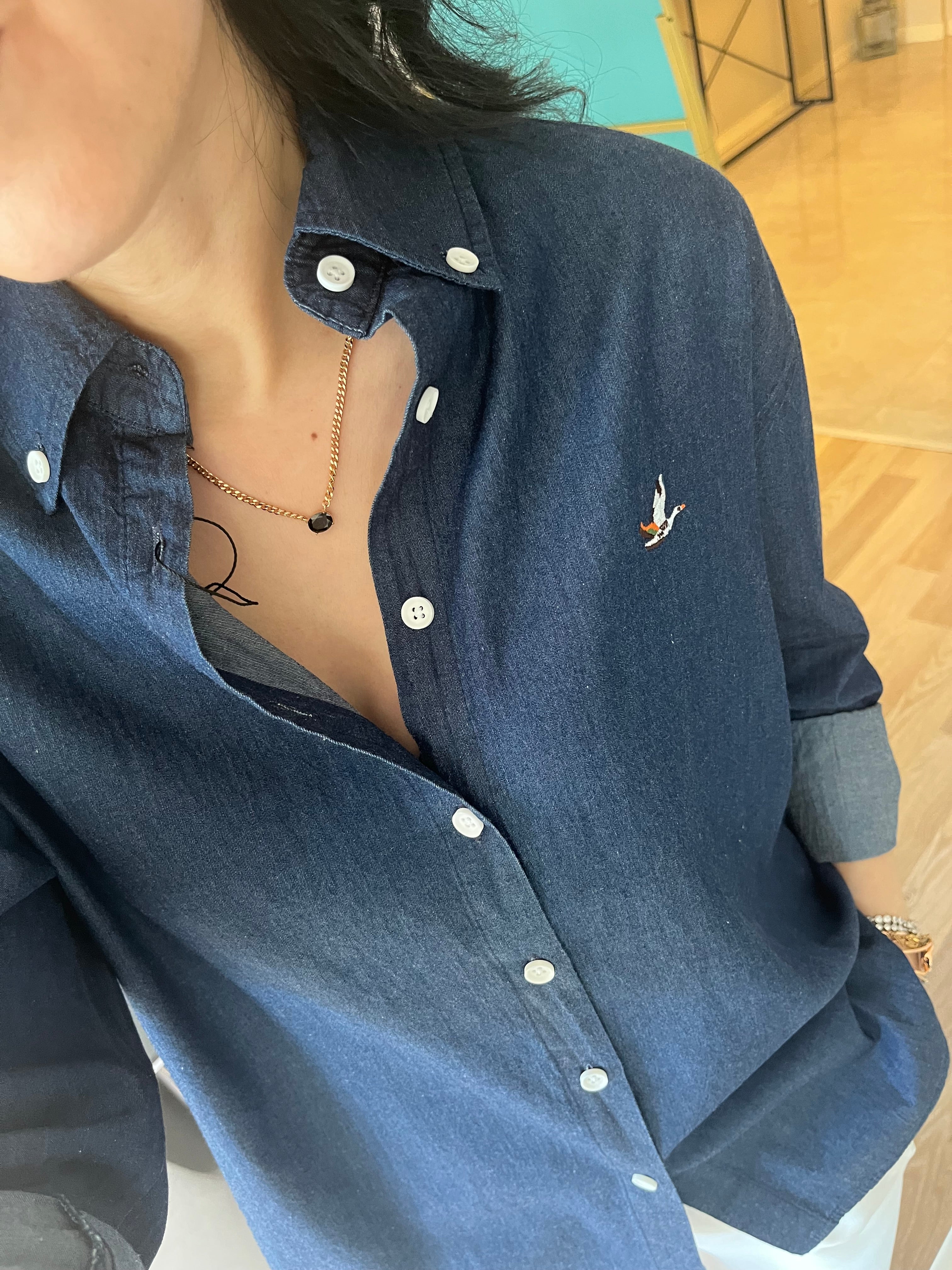 Denim Tensel  Gömlek