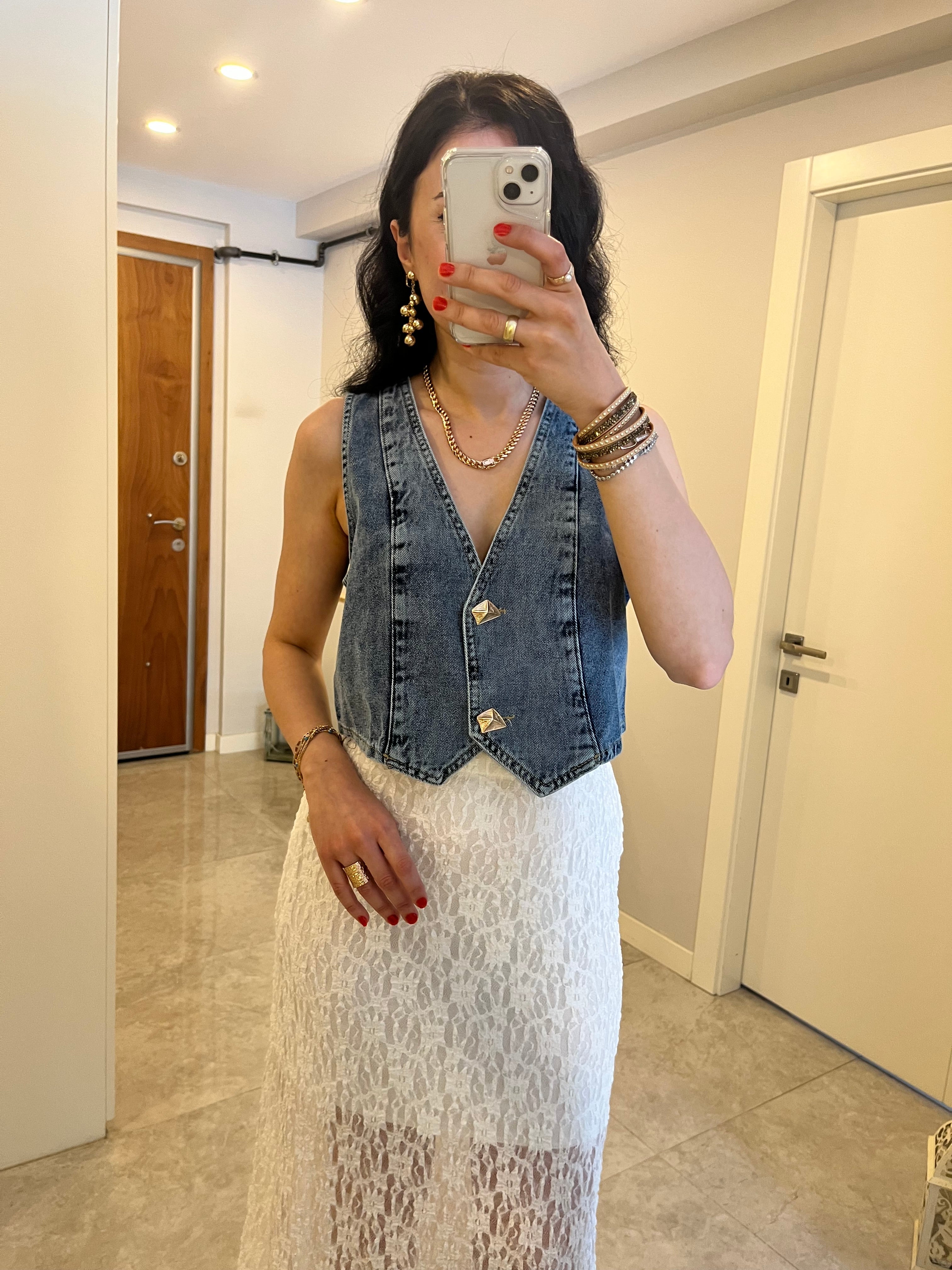 Denim Yelek