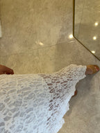 Beyaz Dantel Etek