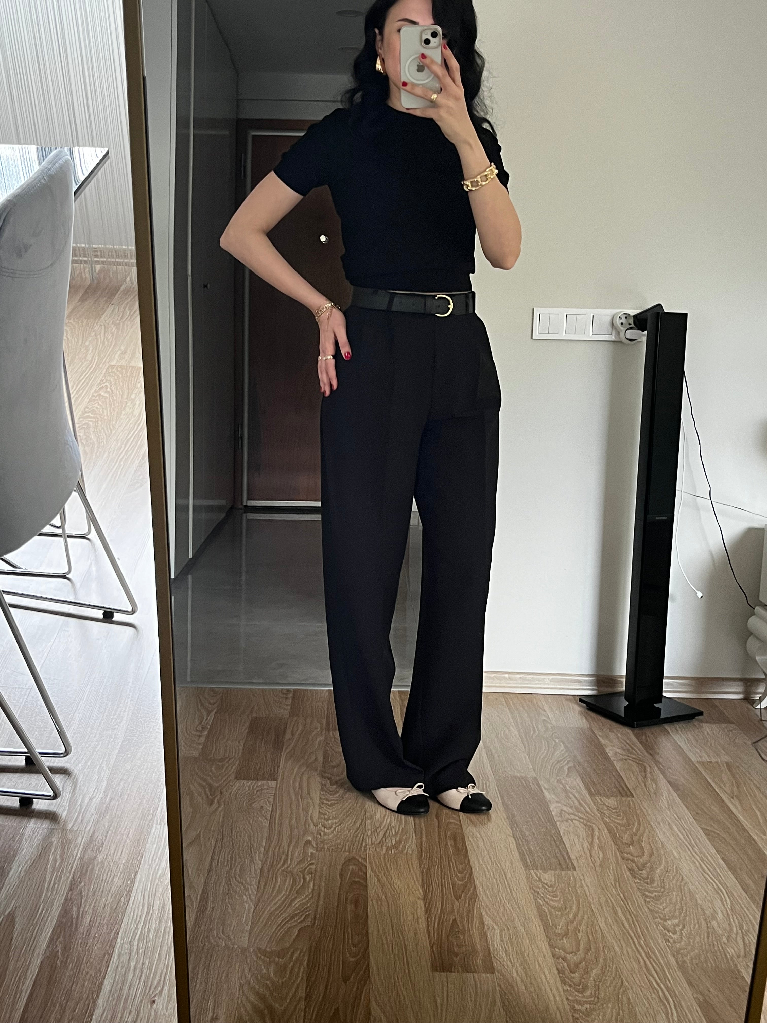 Siyah Premium Palazzo Pantolon
